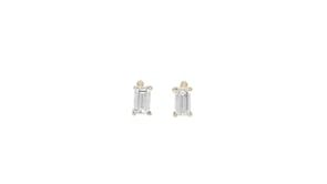.10 ct. t.w. Baguette Lab-Grown Diamond Stud Earrings in 14kt Yellow Gold
