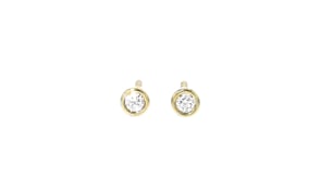 .10 ct. t.w. Bezel-Set Lab-Grown Diamond Stud Earrings in 14kt Yellow Gold