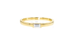 .15 Carat Baguette Lab-Grown Diamond Ring in 14kt Yellow Gold