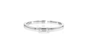 .15 Carat Baguette Lab-Grown Diamond Ring in 14kt White Gold
