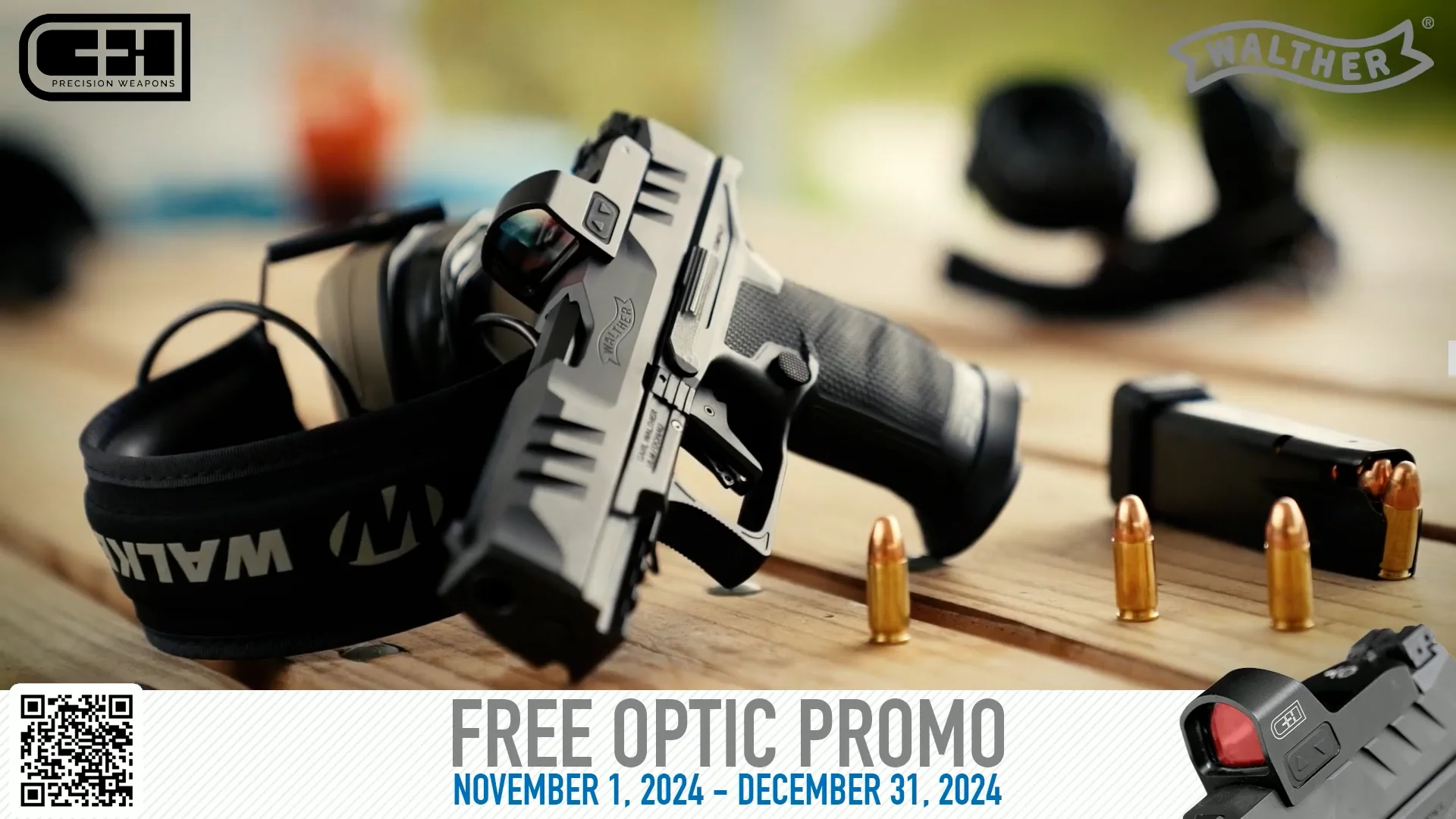 Free C&H Optic with Purchase of any Walther PDP – www