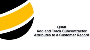 Subcontractor Information Tracking