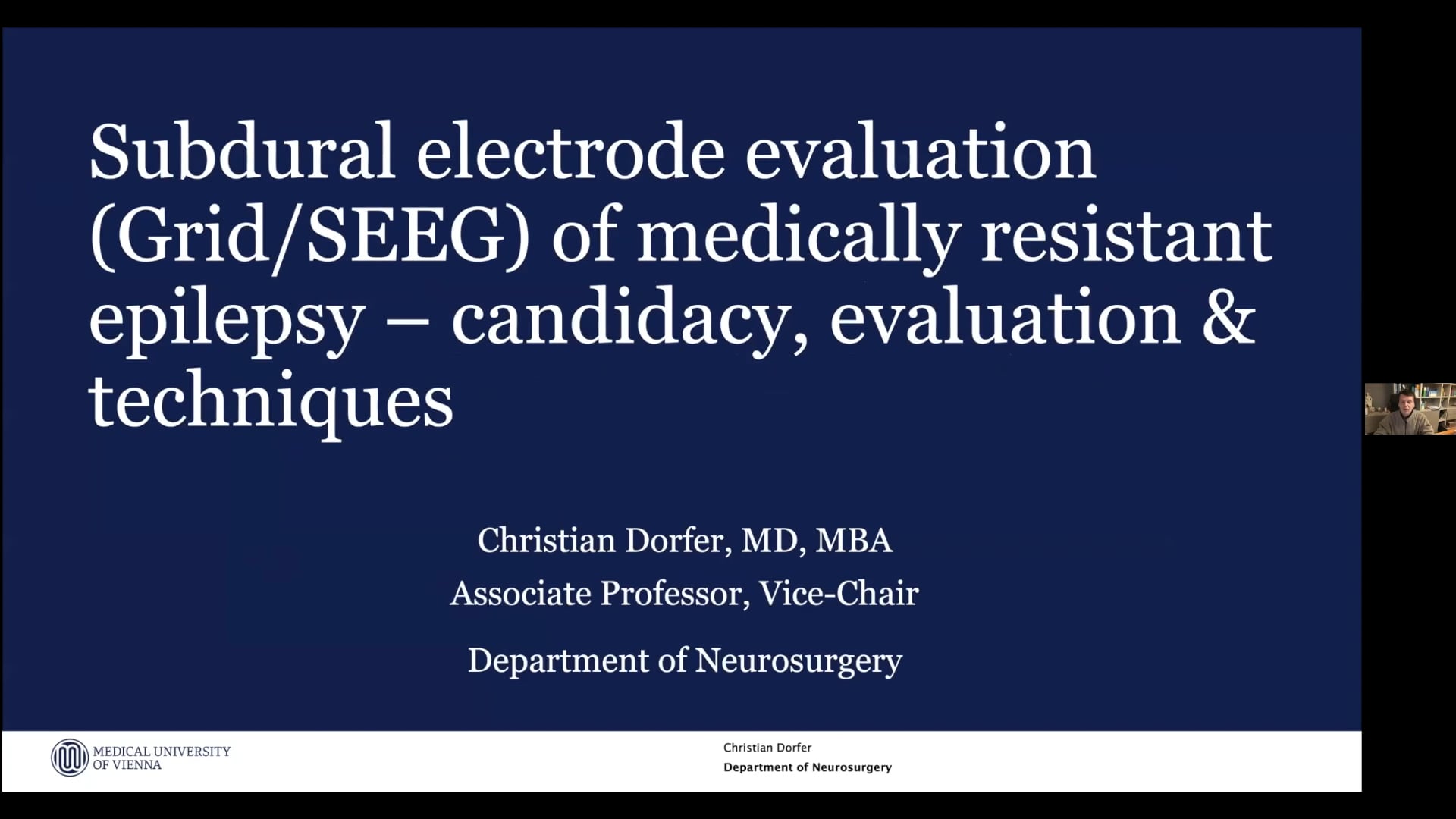 Subdural Electrode Evaluation Grid SEEG of Medically Refractory Epilepsy Candidacy, Evaluation and Technique