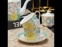 Milan Flower English Tea Set Bone China Teapot Set