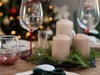 Vinglass med navn - Julekrans