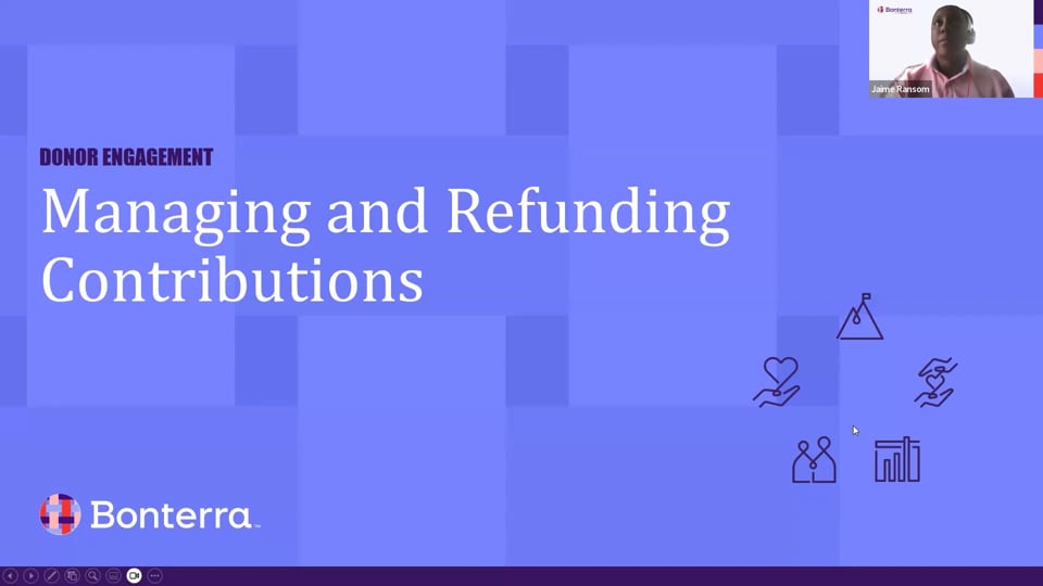 Managing and Refunding Contributions