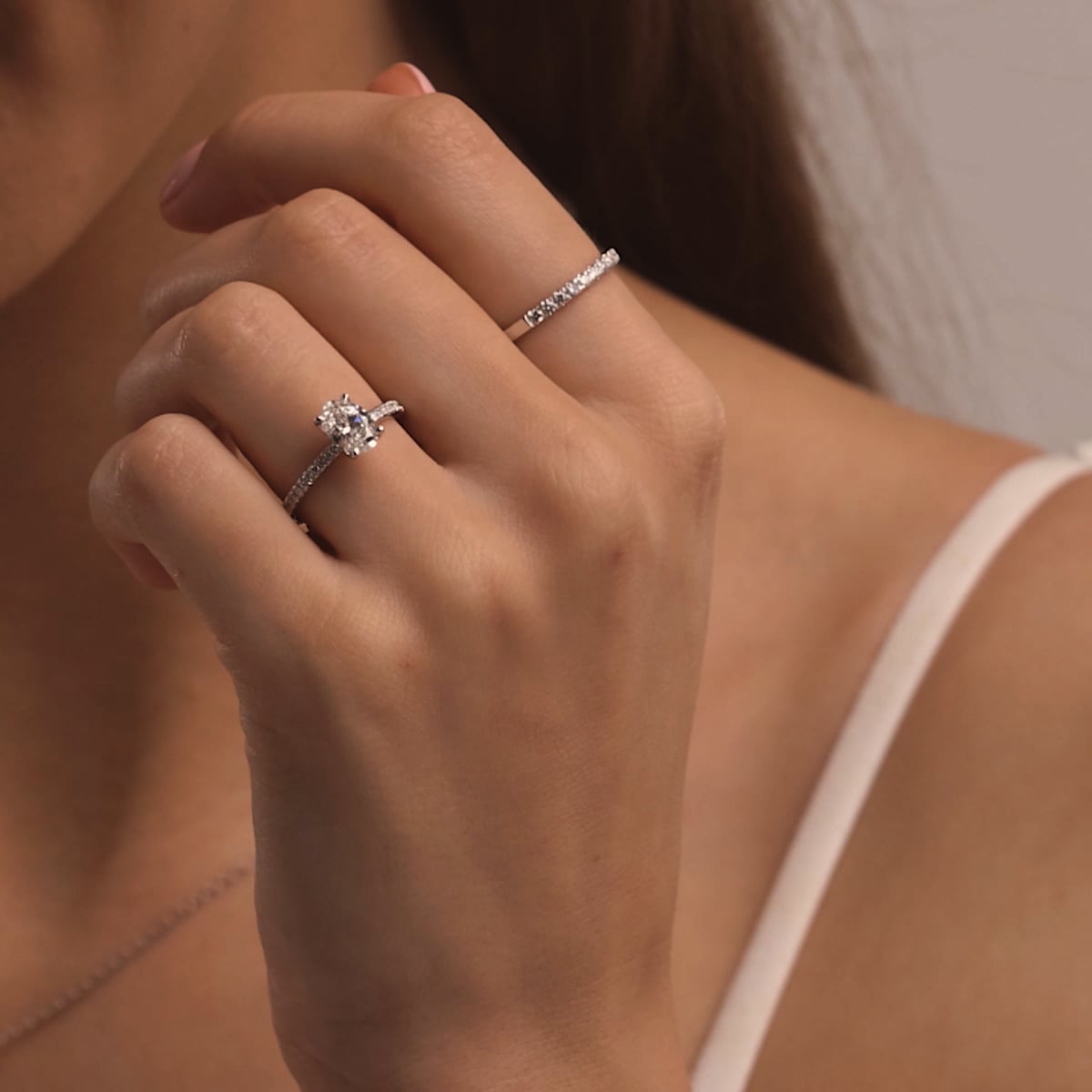 product video 2 for 1/4 ctw Round Lab Grown Diamond Eleven-Stone Wedding Band