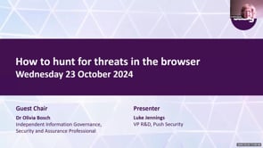 SASIG Webinar - How to hunt for threats in the browser 2024-10-23 10:00:48