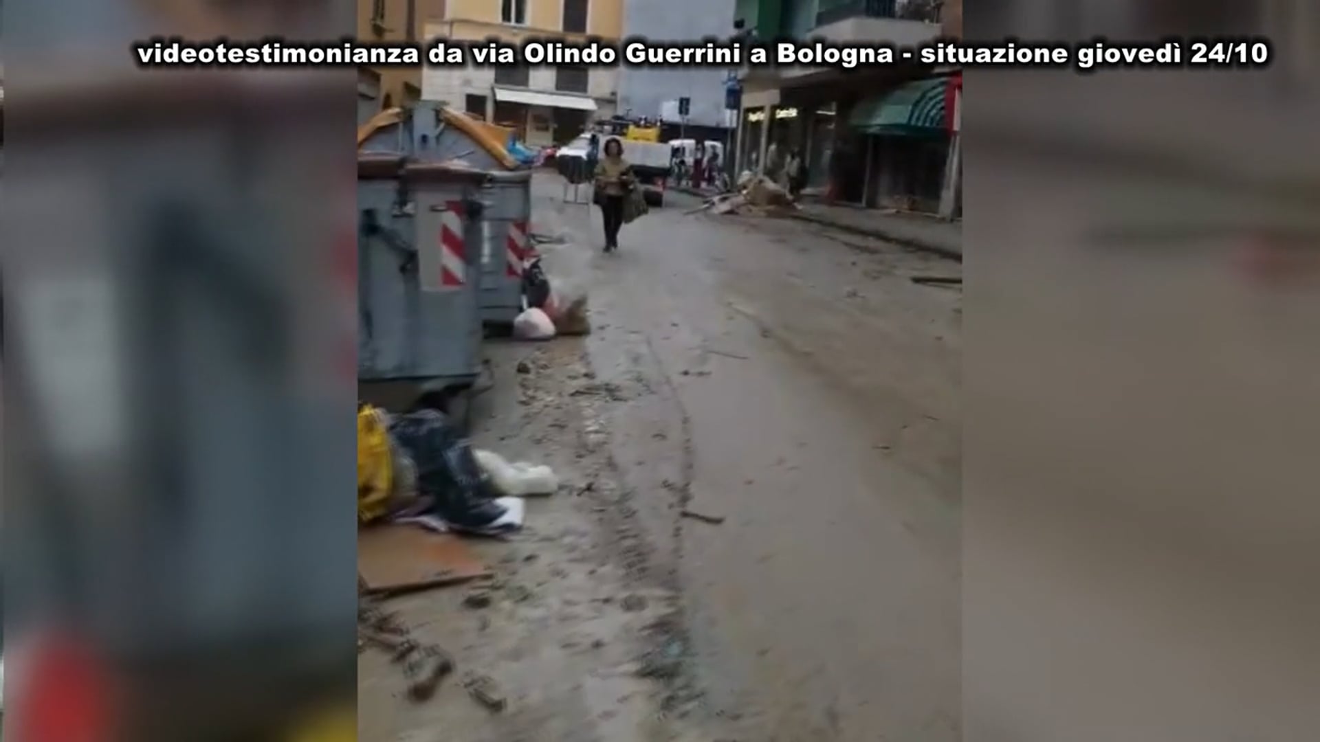 In un videomessaggio, la rabbia di una commerciante di via Olindo Guerrini