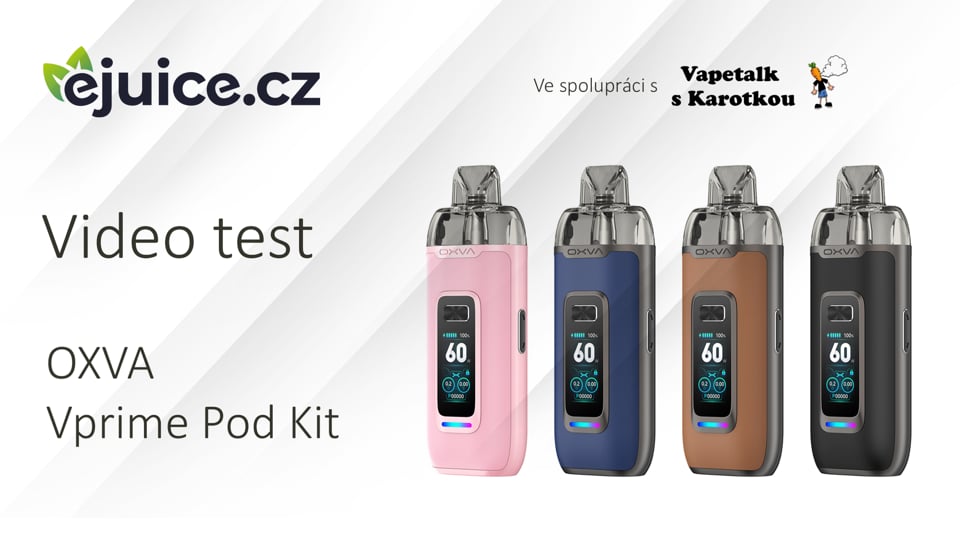 OXVA Vprime Pod Kit - video test (CZ)