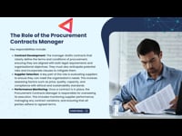 Module 1 Introduction to Procurement and Contracts Management