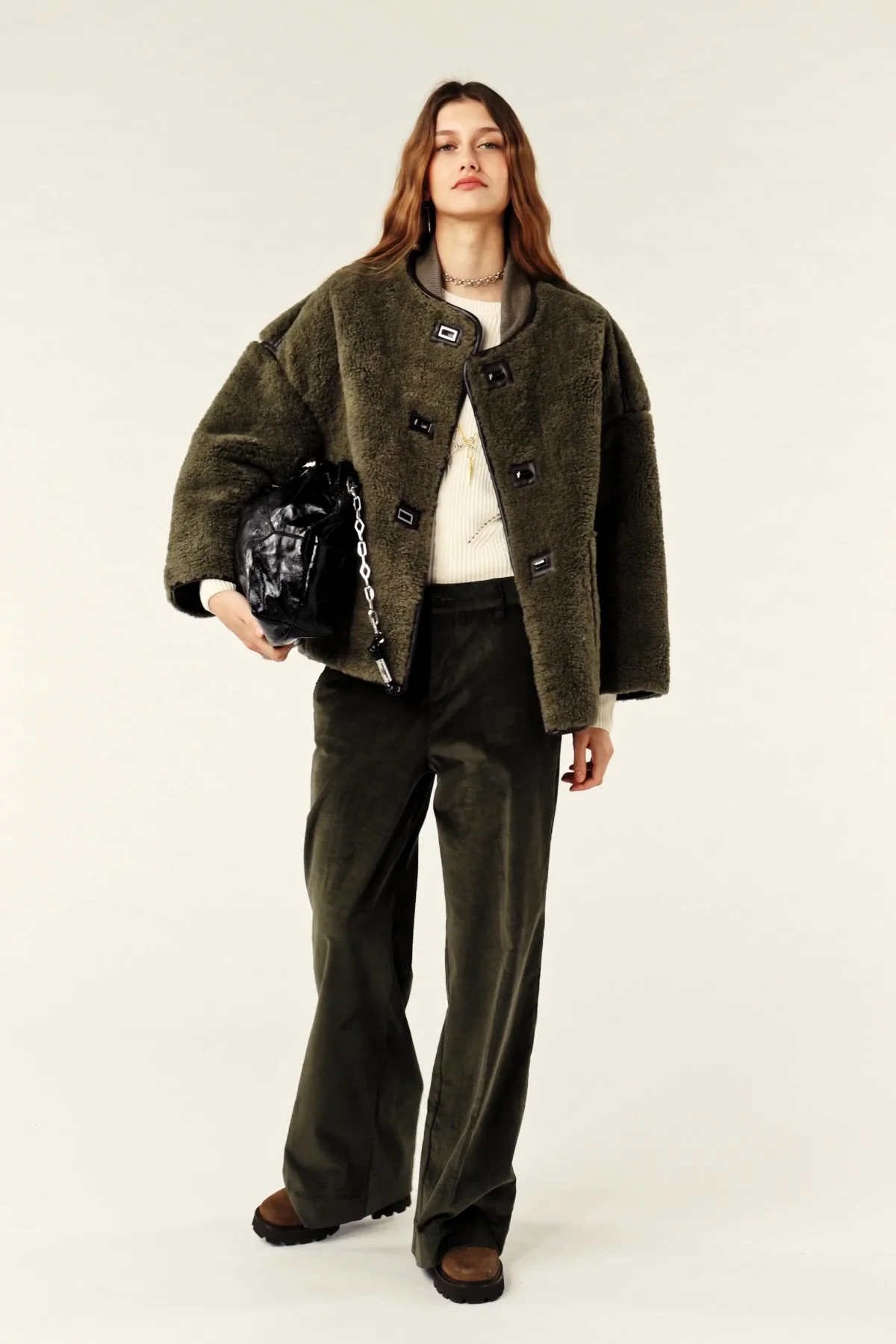 ba&sh★MAURY コート Short Coat Maury Green // ba&sh