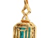 Emerald-Cut Tourmaline and Diamond Necklace in 18K Yellow Gold &#40;1/2 ct. tw.&#41;