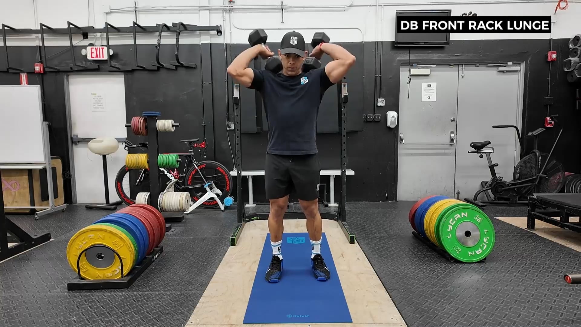 DUMBBELL FRONT RACK LUNGE