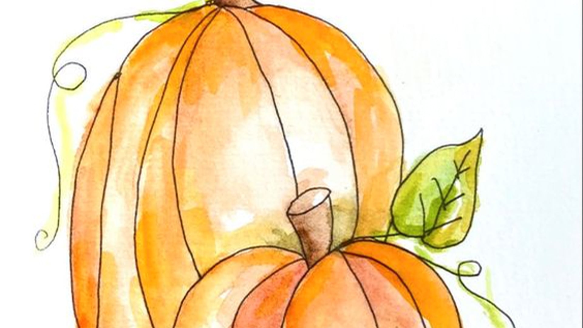 Watercolor Pumpkins 2024