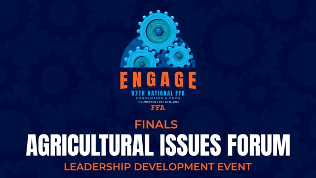 2024 Agricultural Issues Forum Finals Hall