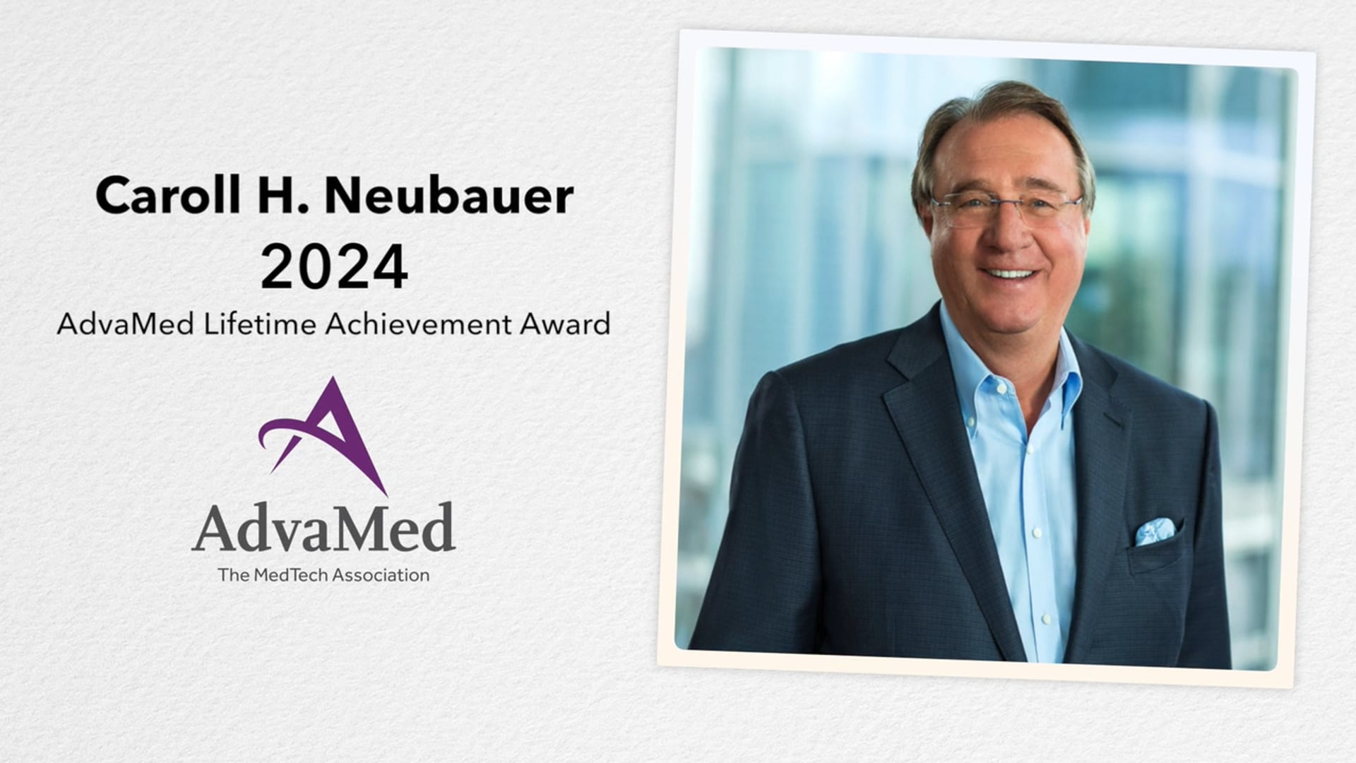 2024 MedTech Lifetime Achievement Award: Carol H. Neubauer