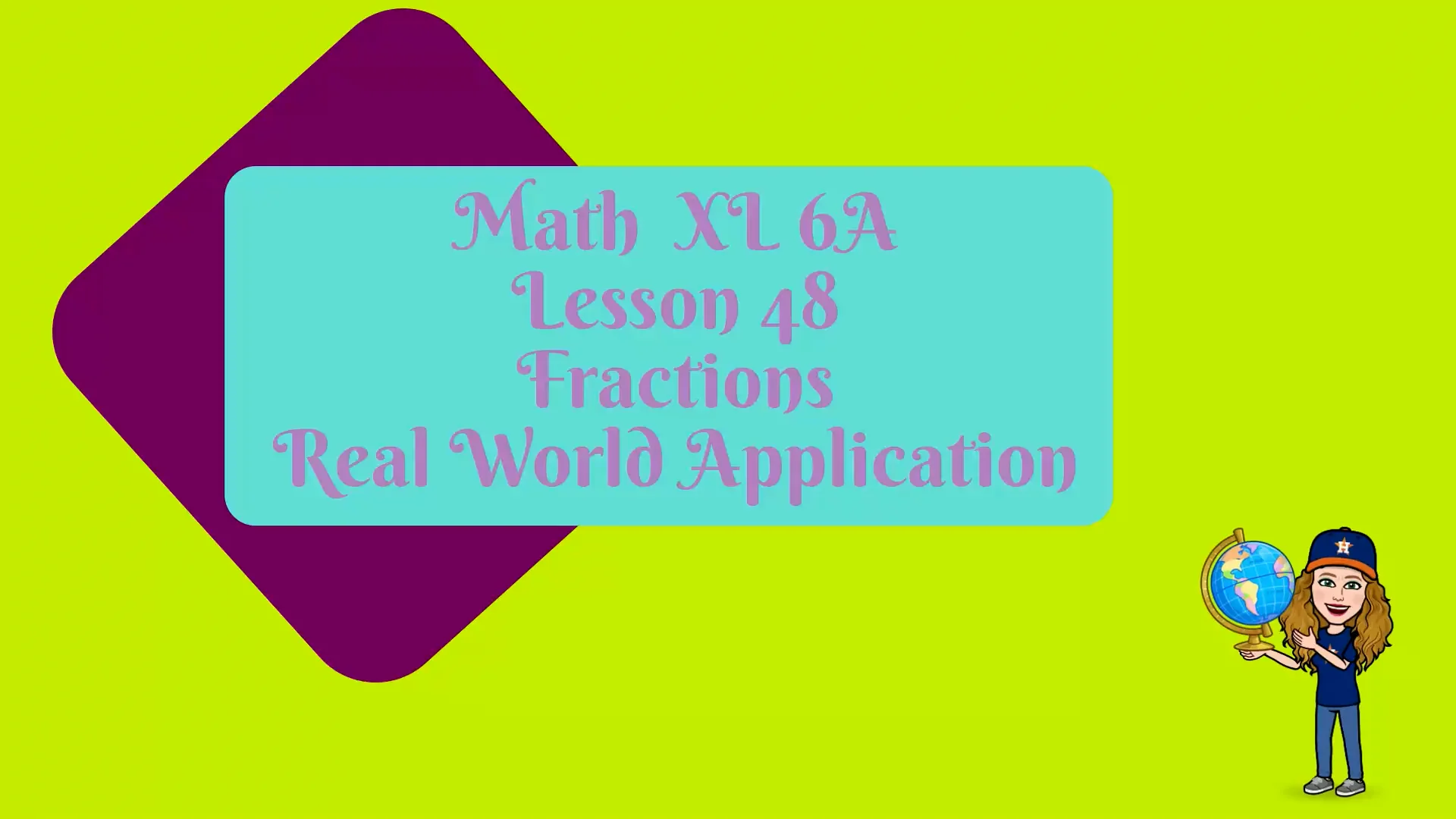 Math xl 6a lesson 48 fractions real world application