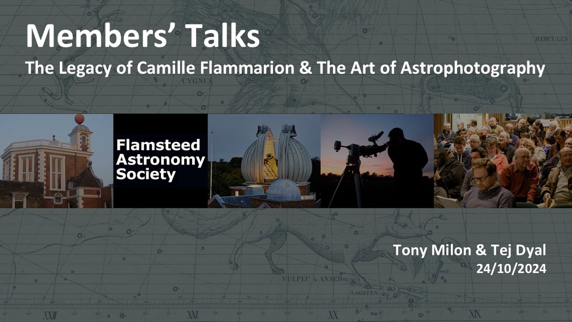 Members Talk - The Legacy of Camille Flammarion & The Art of Astrophotography By  Tony Milion & Tej Dyal