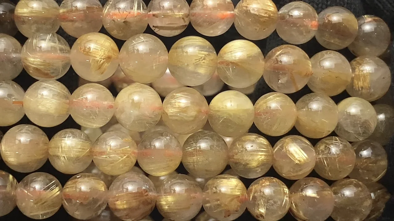 ルチルクォーツ 【和名・針水晶｜産地・ブラジル】 ラウンド7mm