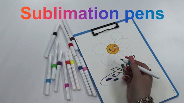 Pens with Sublimation Inks Draw on Sublimation Paper, Sublimation Printing Without Printer