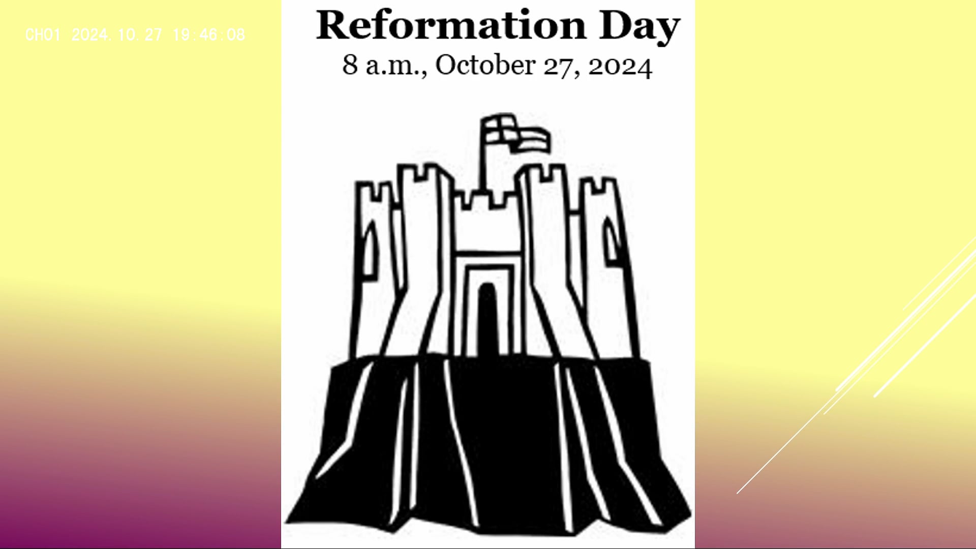 FLC - October 27th, 2024 (8am): Reformation Sunday