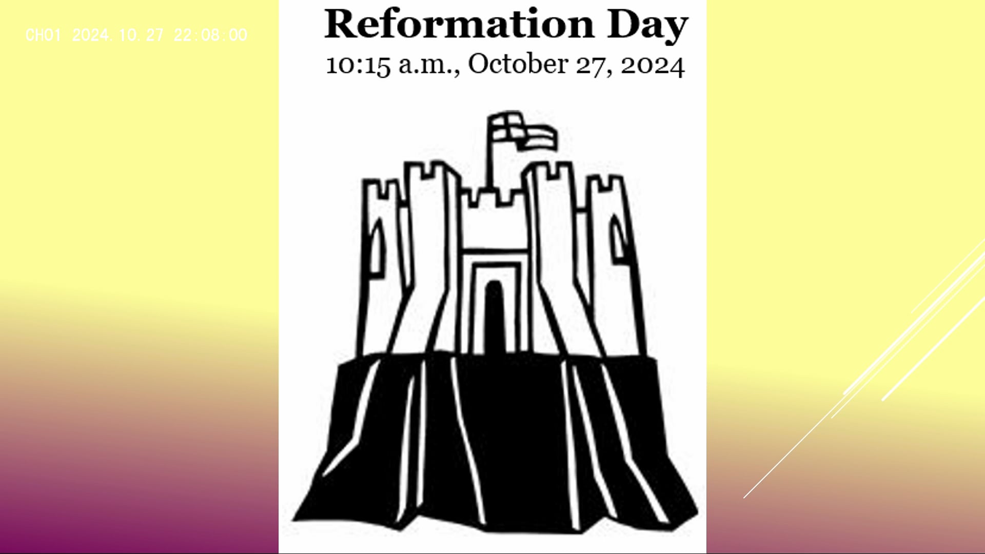 FLC - October 27th, 2024 (10:15am): Reformation Sunday