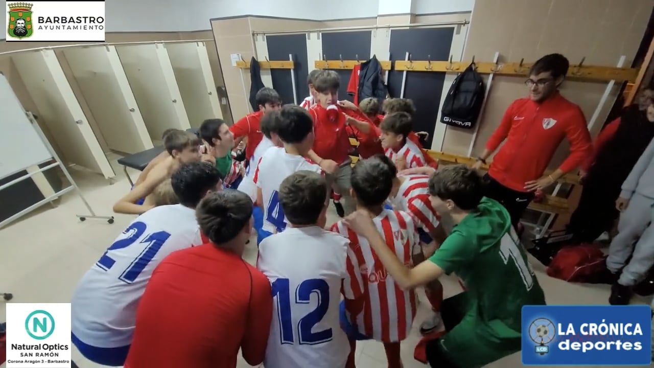 EL CADETE B DE LA UD BARBASTRO. Celebra Su Victoria En El Último Partido Del Fin De Semana