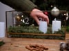 Lyskasse med navn, gull - Advent