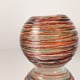 FUSION Murano Round Vase Enriched with Tricolor Filaments video