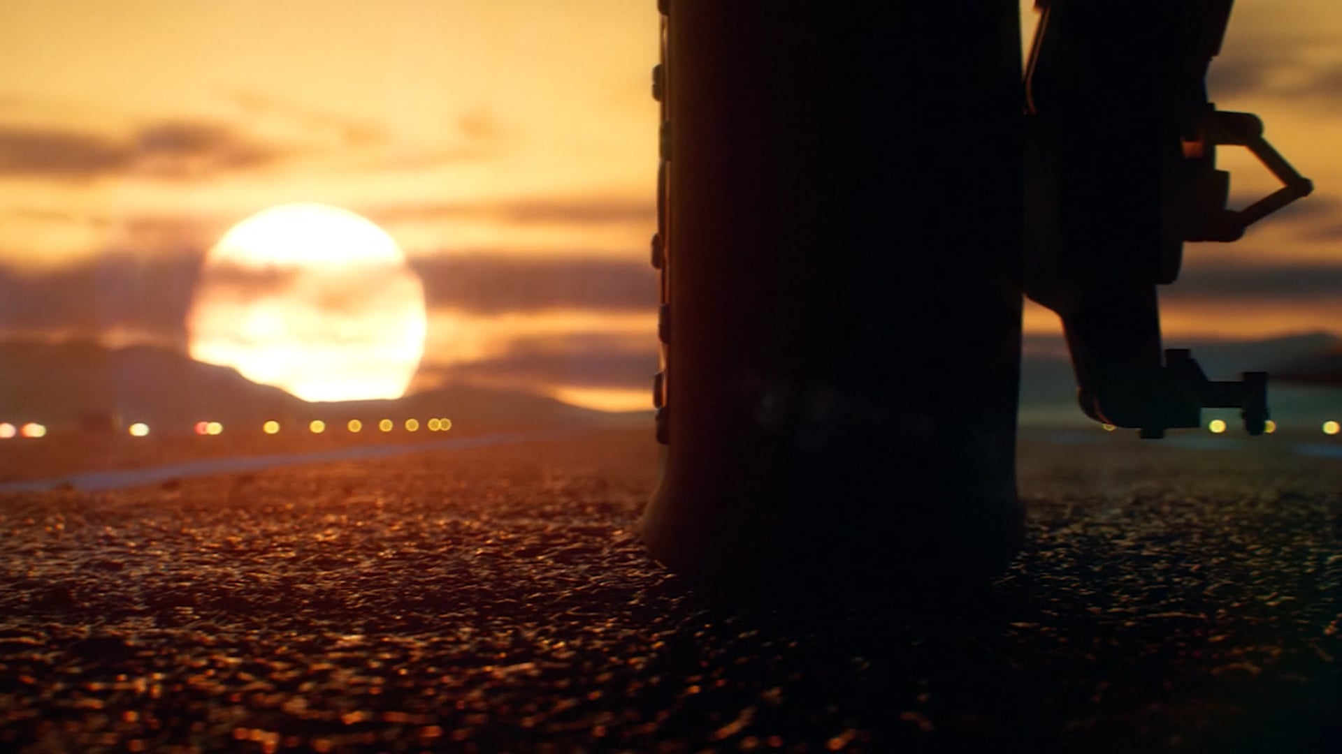 Airplane sunset shot.