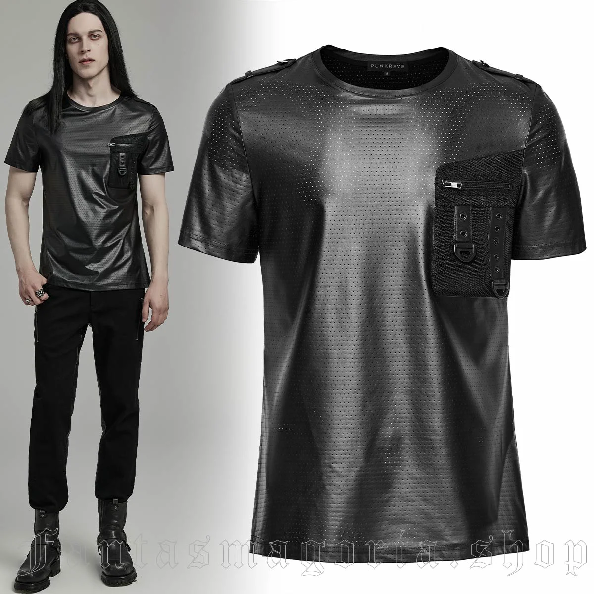 シャツ PUNK STORM HALF T BLACK 1943209925-