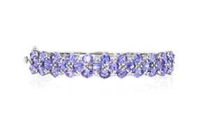 10.00 ct. t.w. Tanzanite Bangle Bracelet in Sterling Silver
