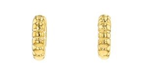 Italian 14kt Yellow Gold Shrimp Hoop Earrings