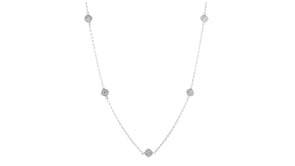 .50 ct. t.w. Diamond Station Necklace in Sterling Silver