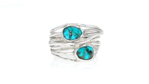 Turquoise Highway Ring in Sterling Silver
