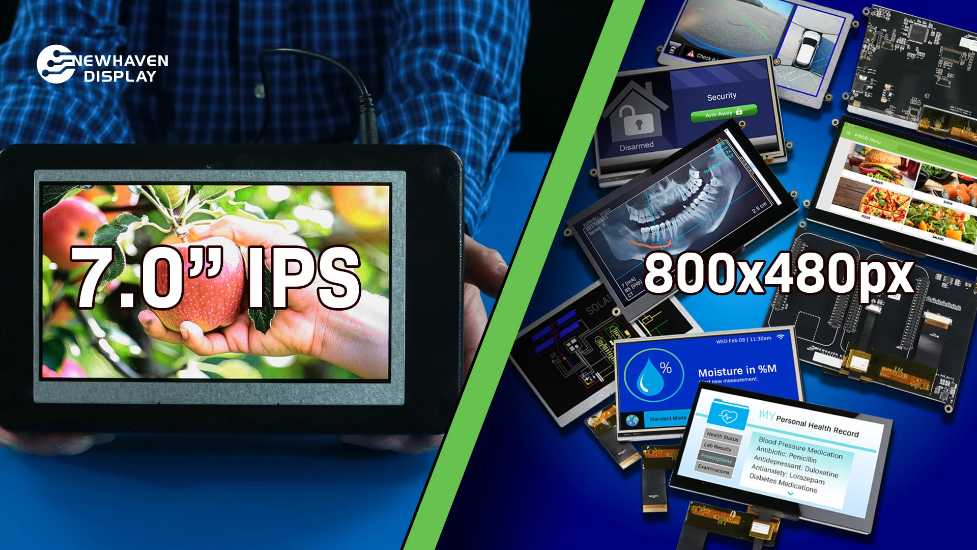 7 inch IPS TFT LCD with Capacitive Touchscreen