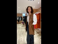 PIPPA KNEE LENGTH LEATHER GILET