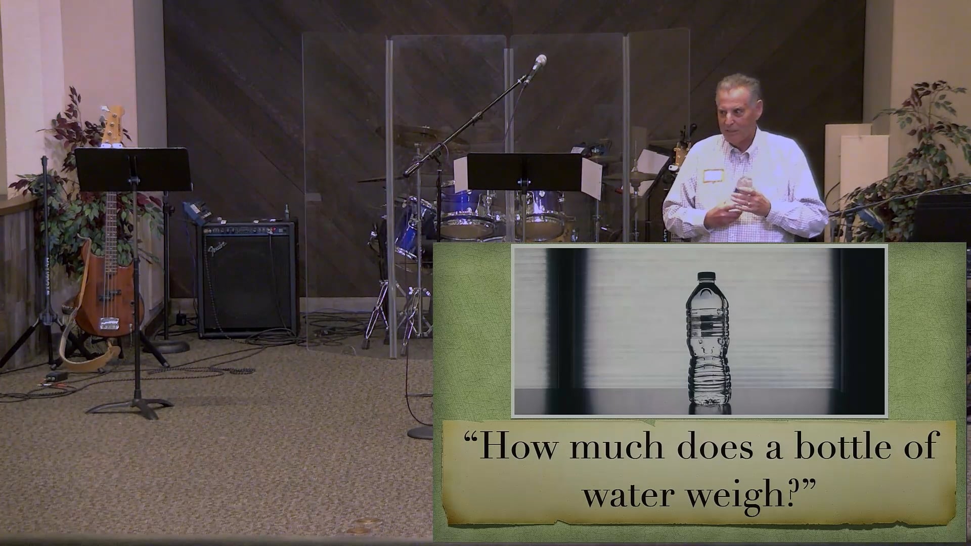 10.27.2024: "How much does a bottle of water weigh?"