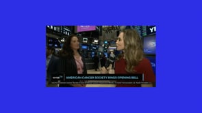 Dr. Karen Knudsen on the New York Stock Exchange Trading Floor for Breast Cancer Awareness Month