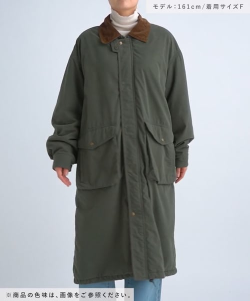 撥水加工/natural by clip》裏キルトフィッシングコート | [公式  