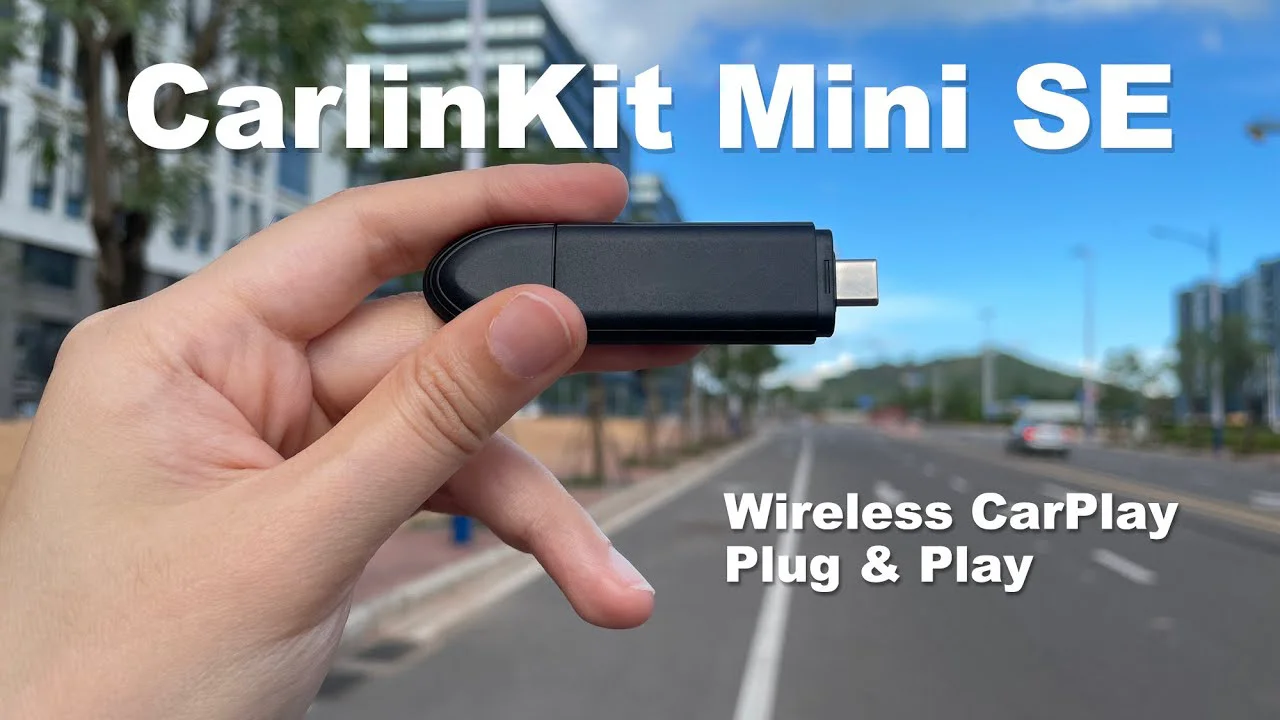 Carlinkit mini SE CarPlay Draadloze Adapter voor Fabriek Bedrade CarPlay auto, 2025 Upgrade Plug & Play Draadloze Carplay Dongle voor iPhone, Ondersteuning Siri, Online Muziek, Navigatie, Telefoon