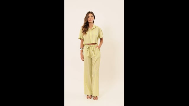 Calça Pantalona Stripes Suri