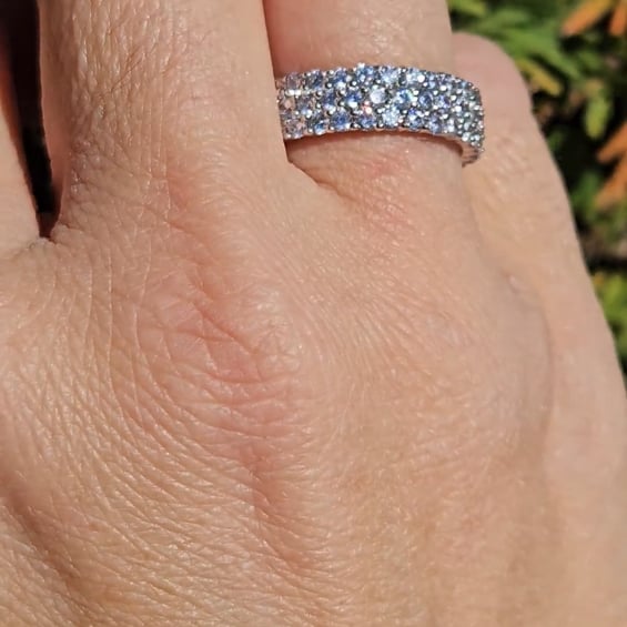 Three Row Eternity Band