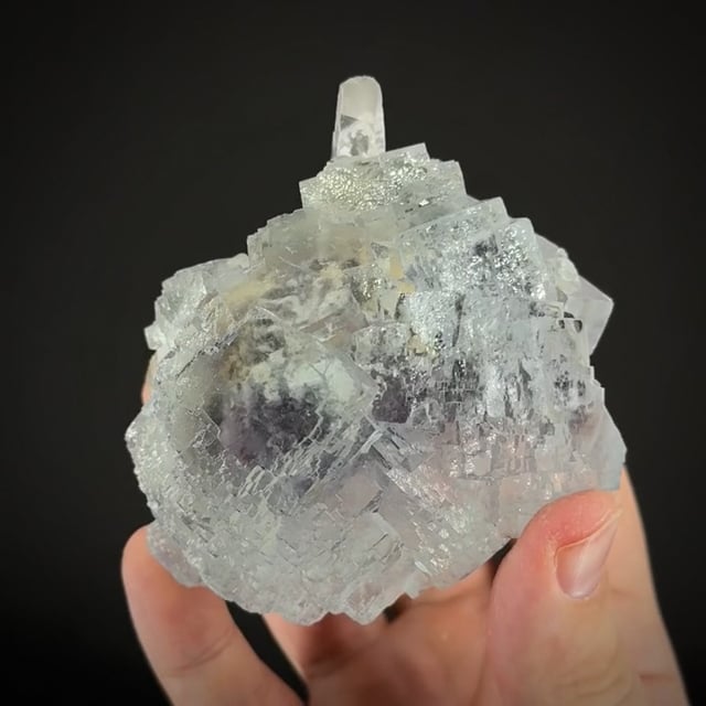 Gem Fluorite with Quartz