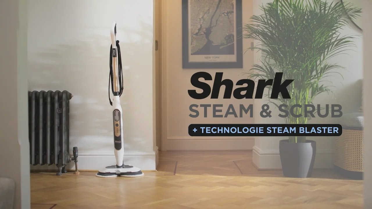 Shark Balai Vapeur Automatique - Nettoyage Puissant Pour Sols Durs Avec 6 Lingettes Offertes