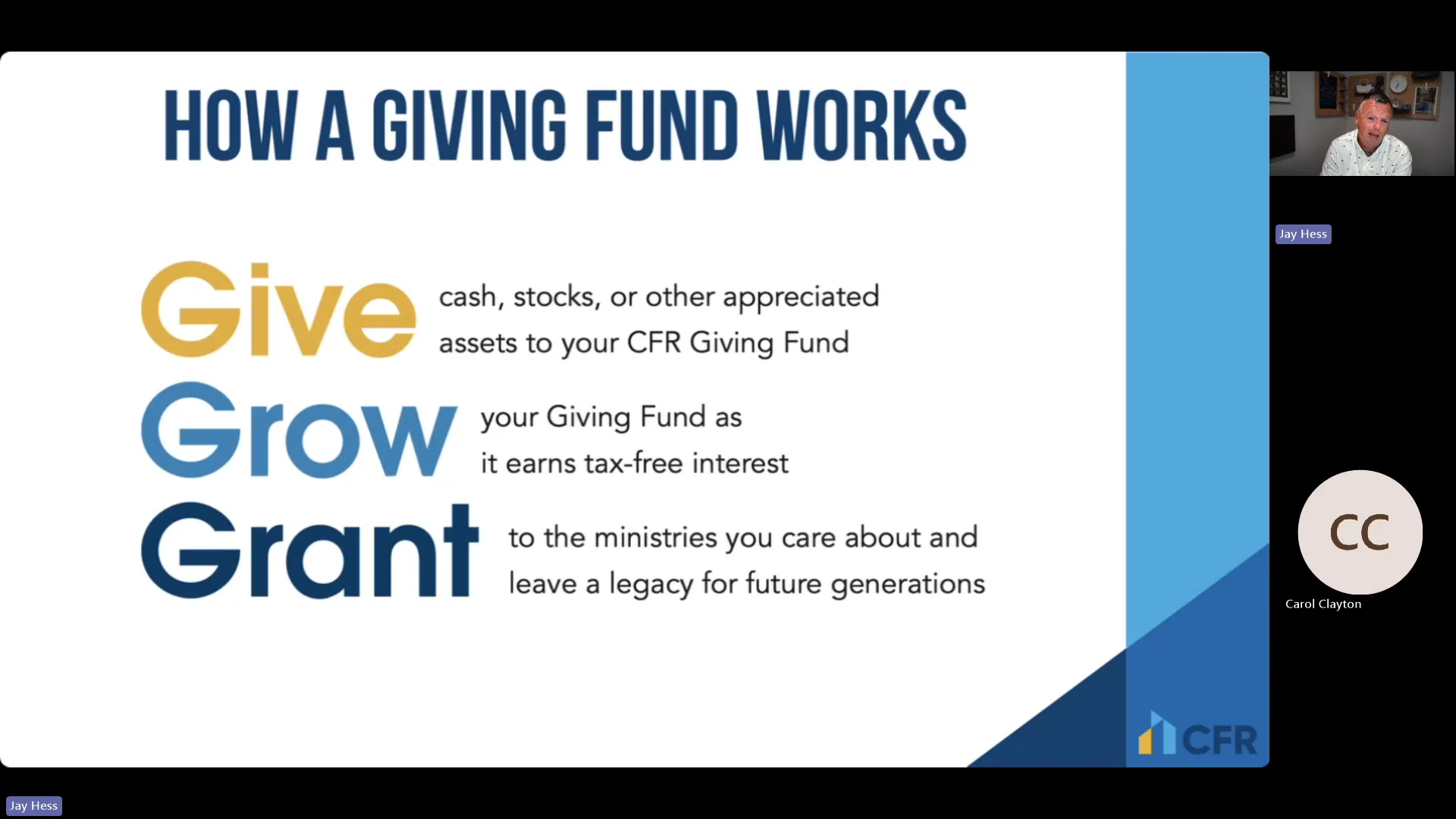 Cfr legacy webinar
