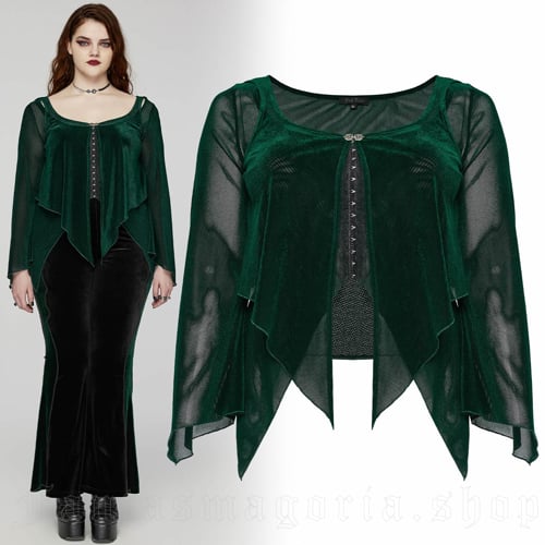 Moth Macabre Green Top video
