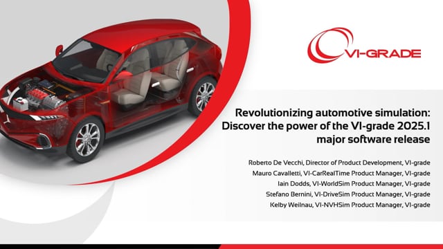 Revolutionizing automotive simulation: Discover the power of the VI-grade 2025.1 major software release