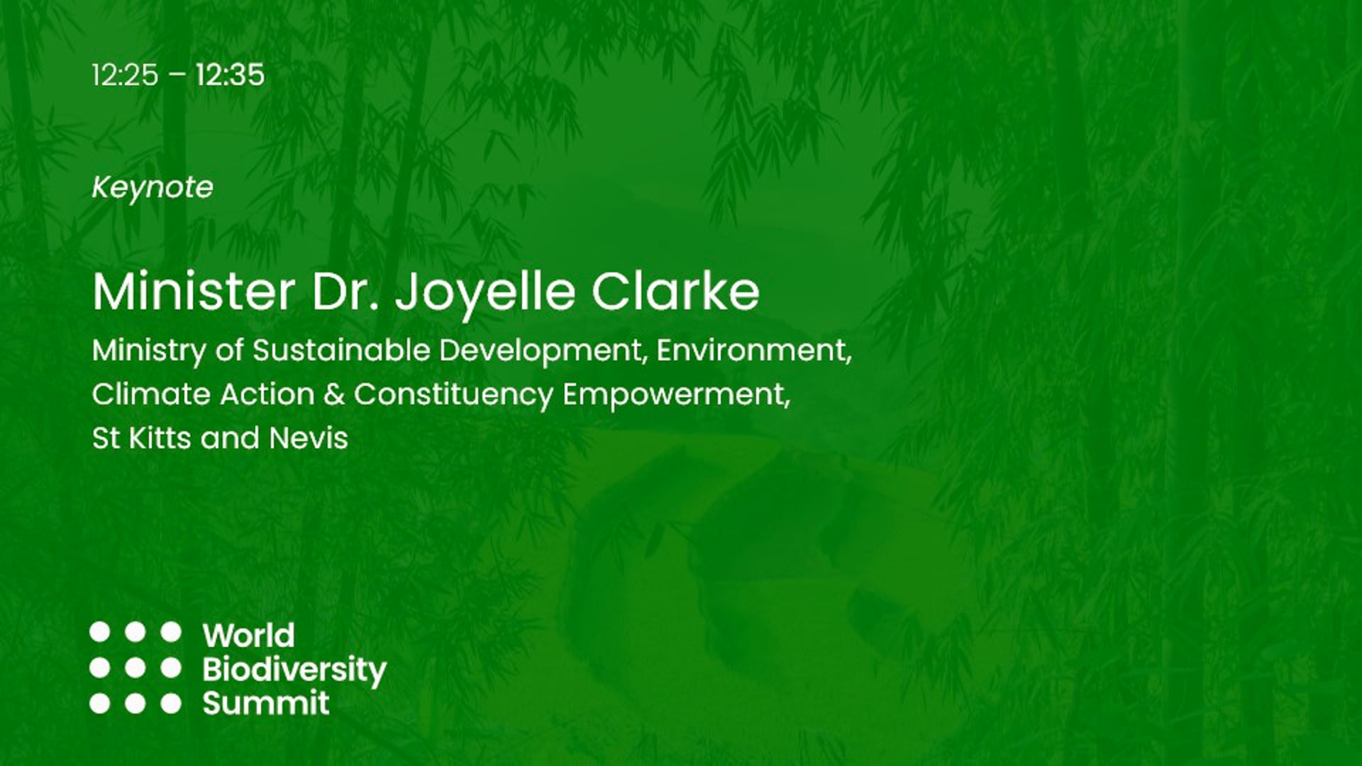 Keynote - Minister Dr. Joyelle Clarke